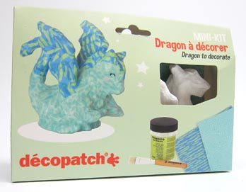 Decopatch Mini Kit Drache 4,5x19x13,5cm